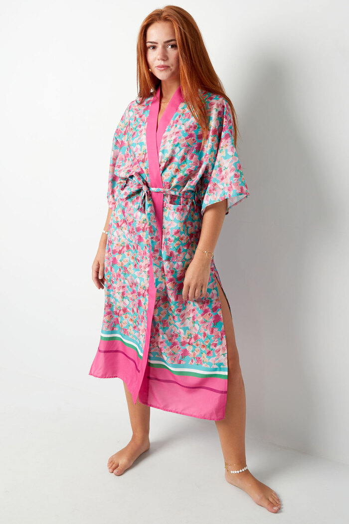 Kimono flower power - pink Picture3